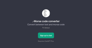 .-Morse code converter