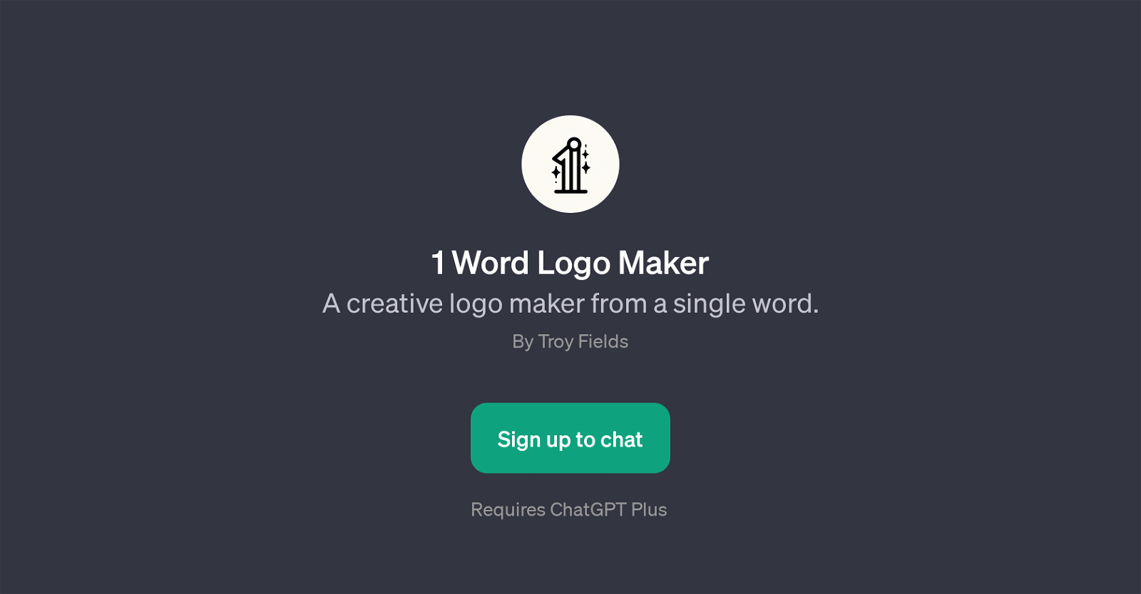 1 Word Logo Maker image