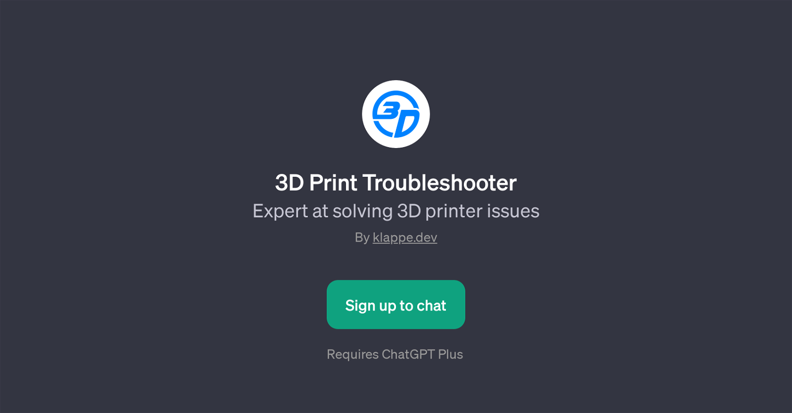 3D Print Troubleshooter image