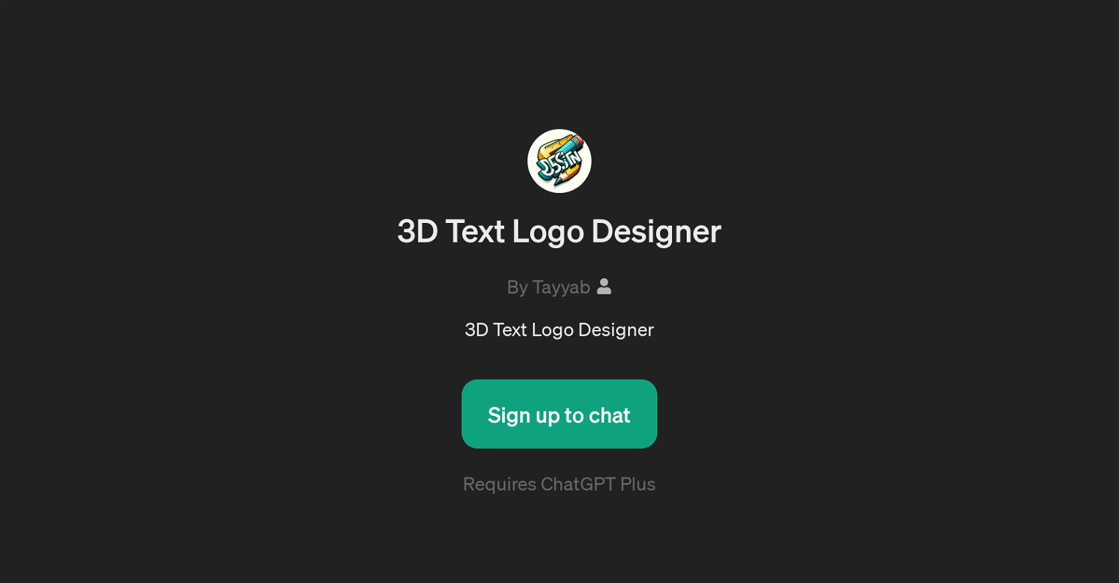 3D Text Logo Designer image