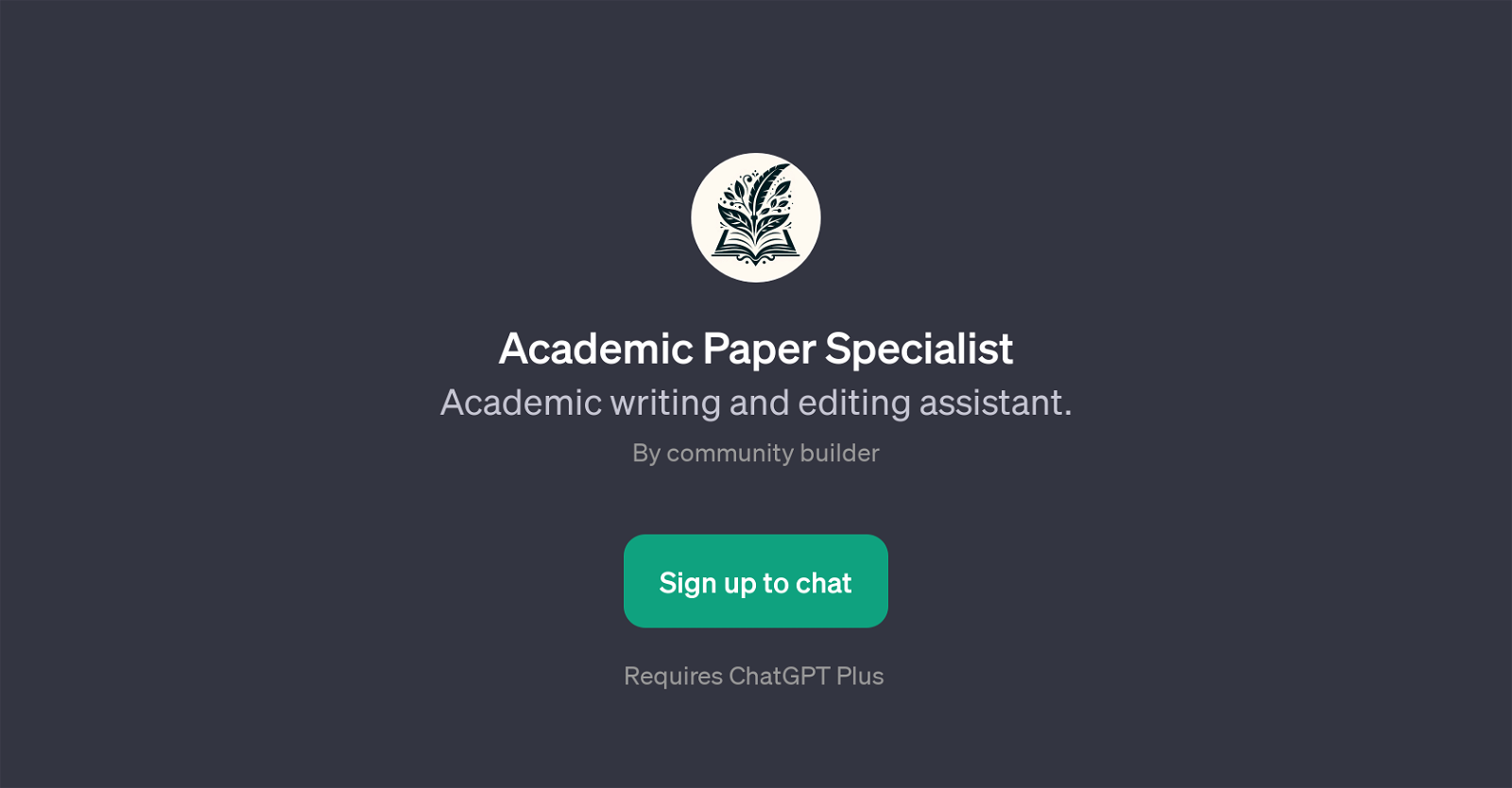 Academic Paper Specialist image