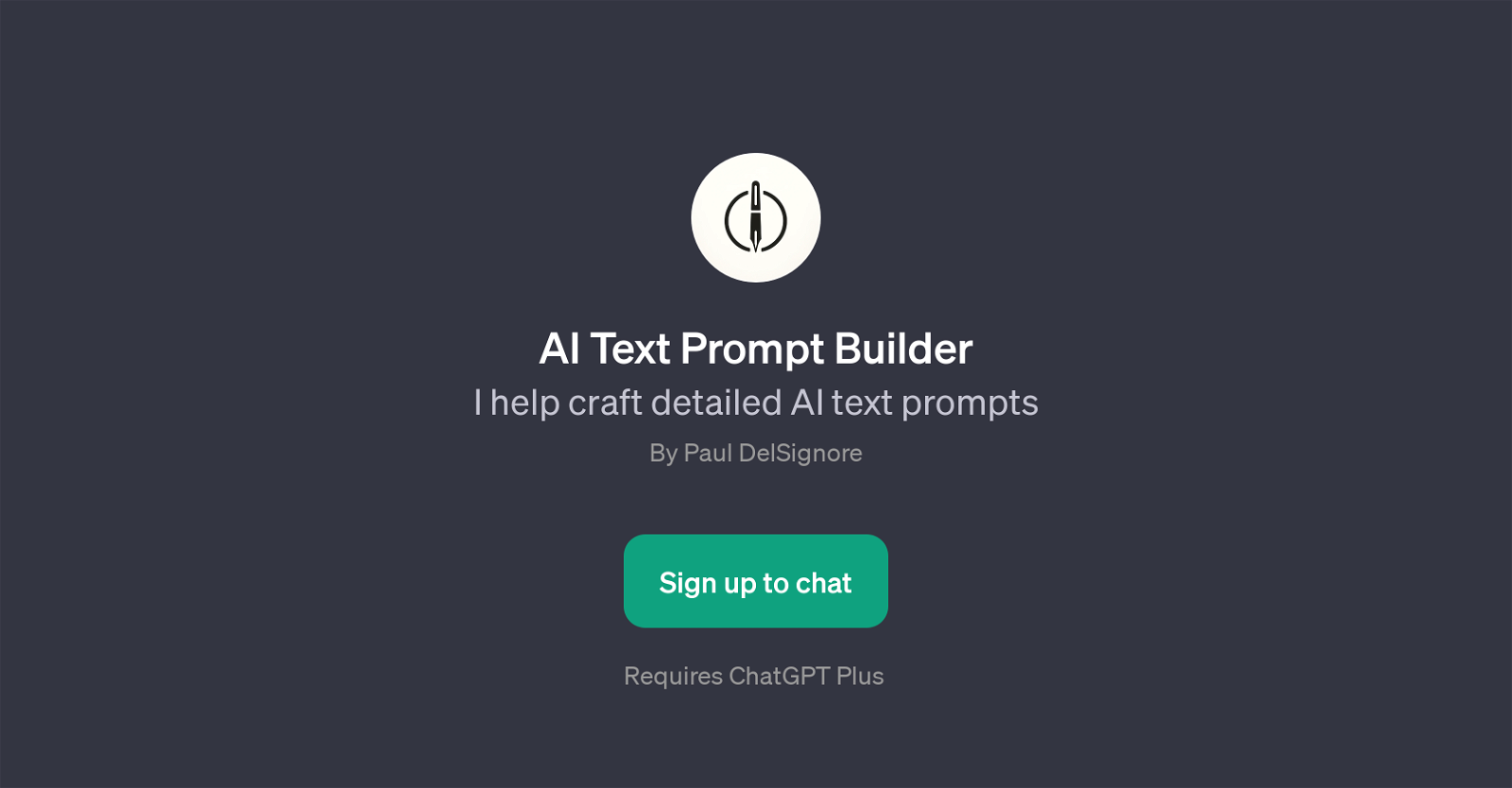 AI Text Prompt Builder image