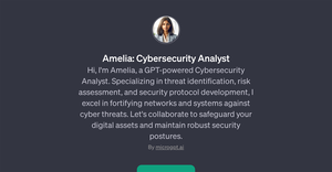 Amelia: Cybersecurity Analyst