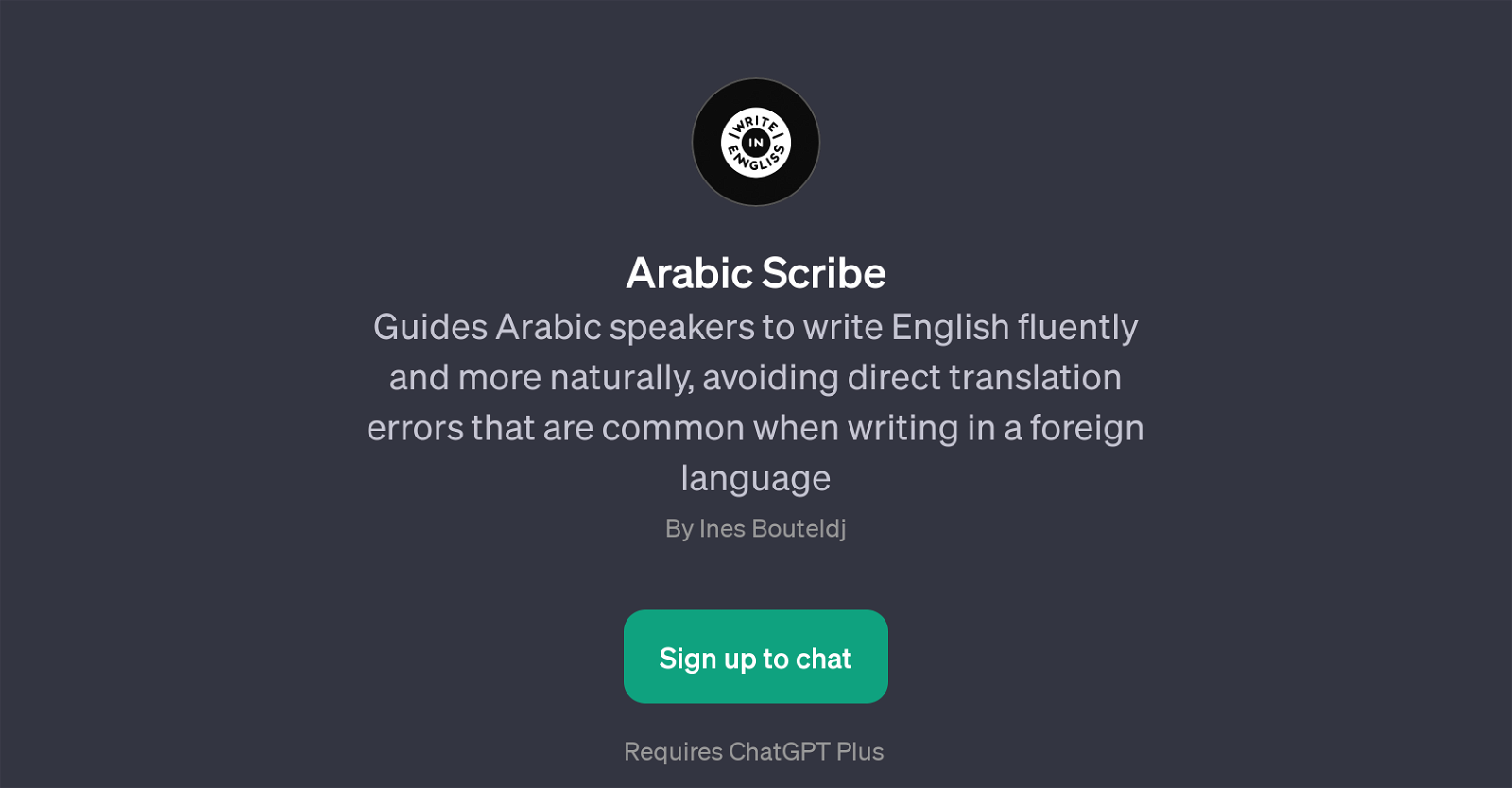 Arabic Scribe image