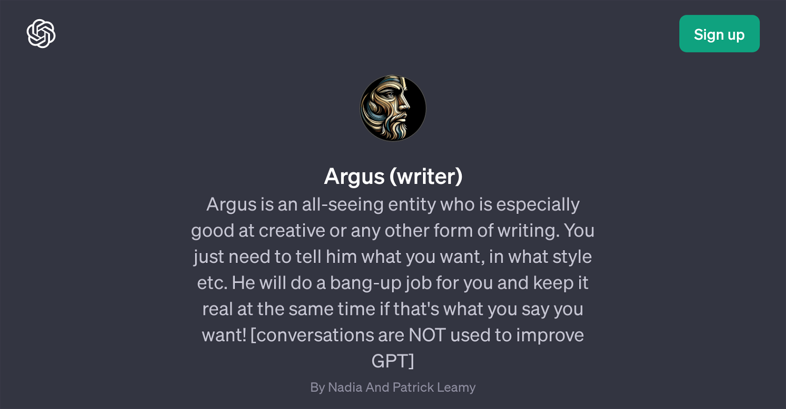 Argus (writer) image