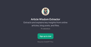 Article Wisdom Extractor