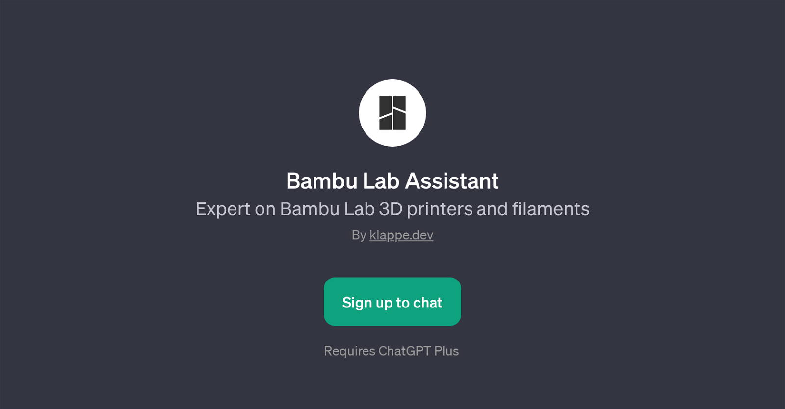 Bambu Lab Assistant image