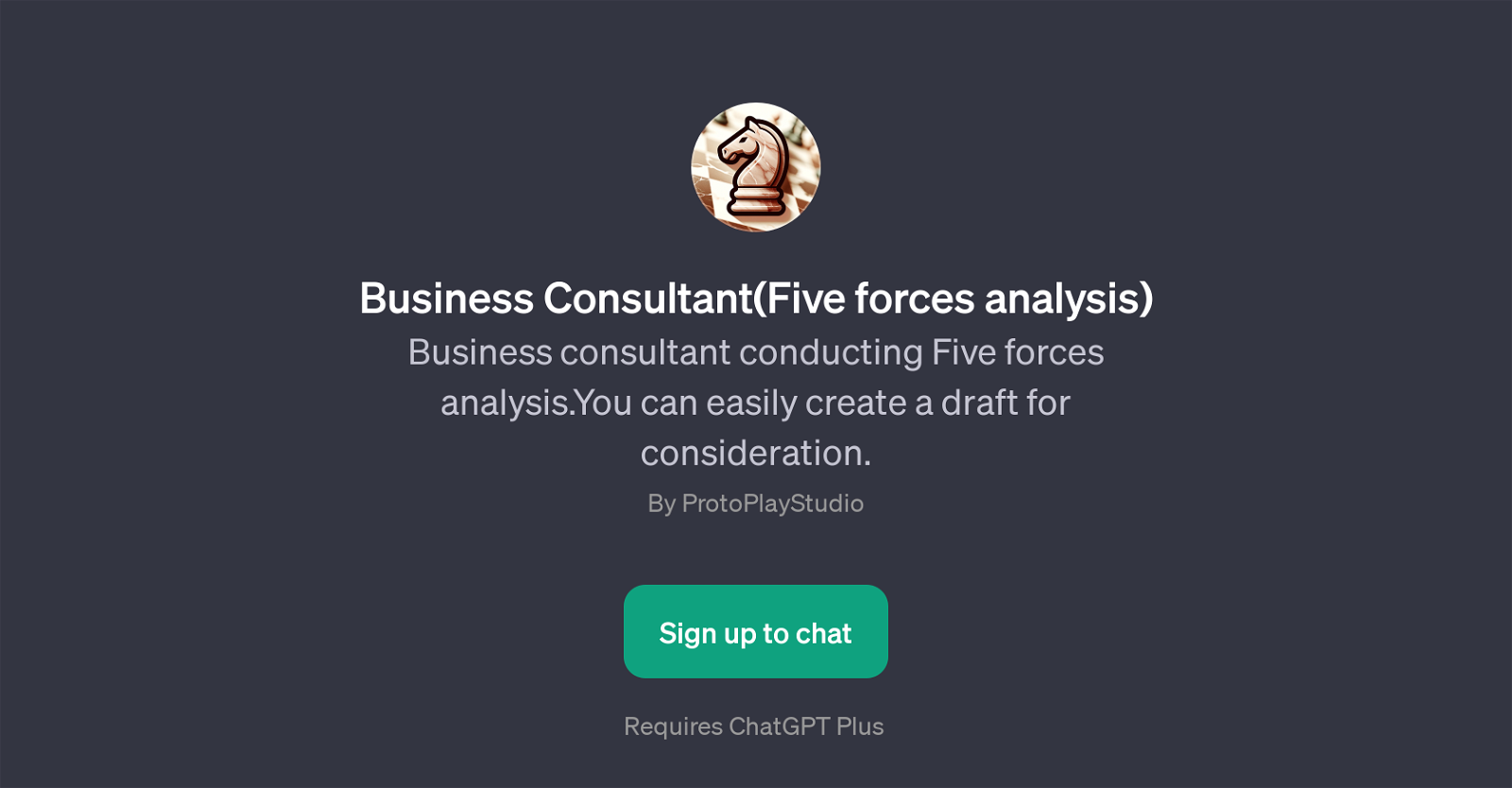 Business Consultant(Five forces analysis) image