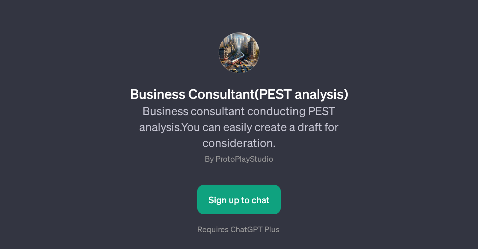 Business Consultant(PEST analysis) image