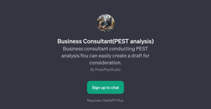 Business Consultant(PEST analysis)