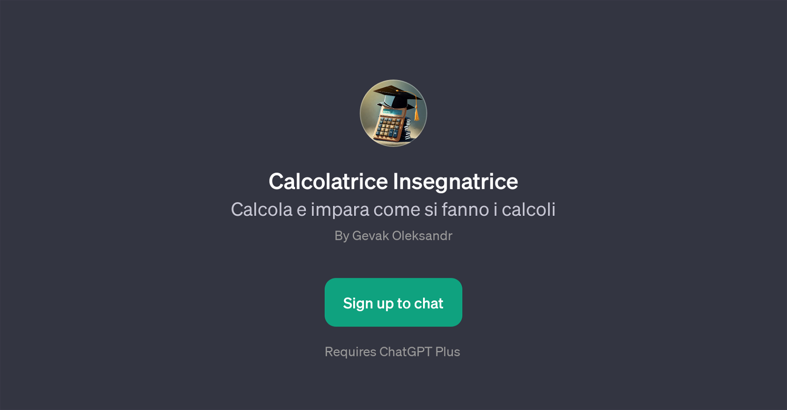 Calcolatrice Insegnatrice image