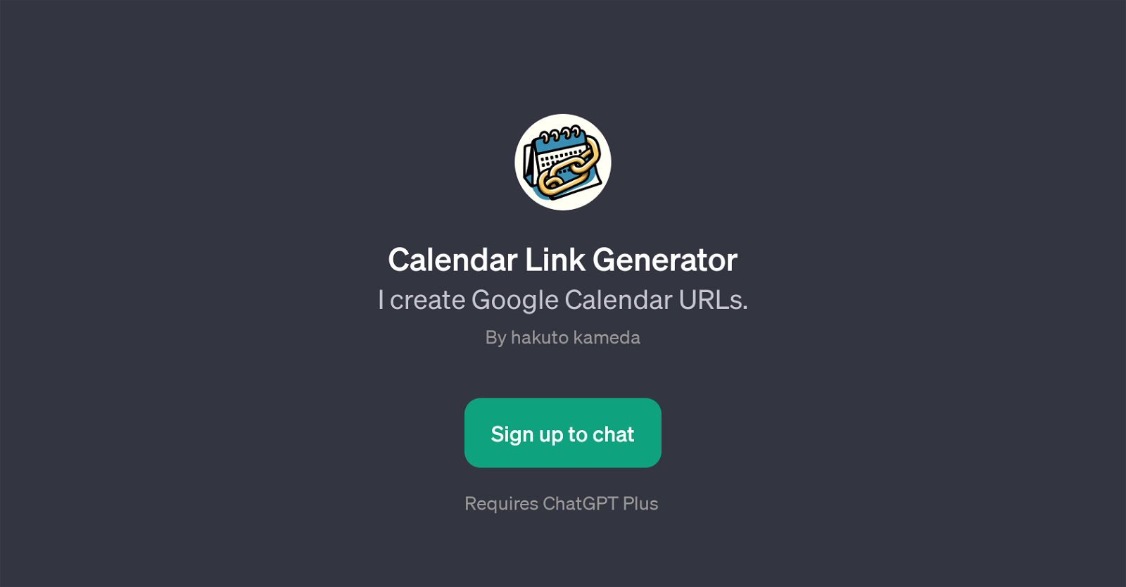 Calendar Link Generator image