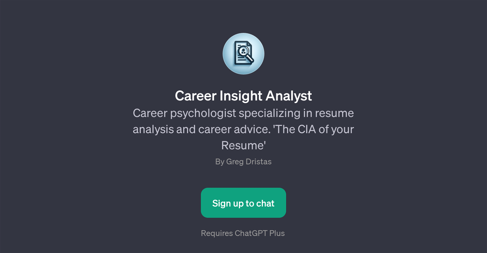 Career Insight Analyst image