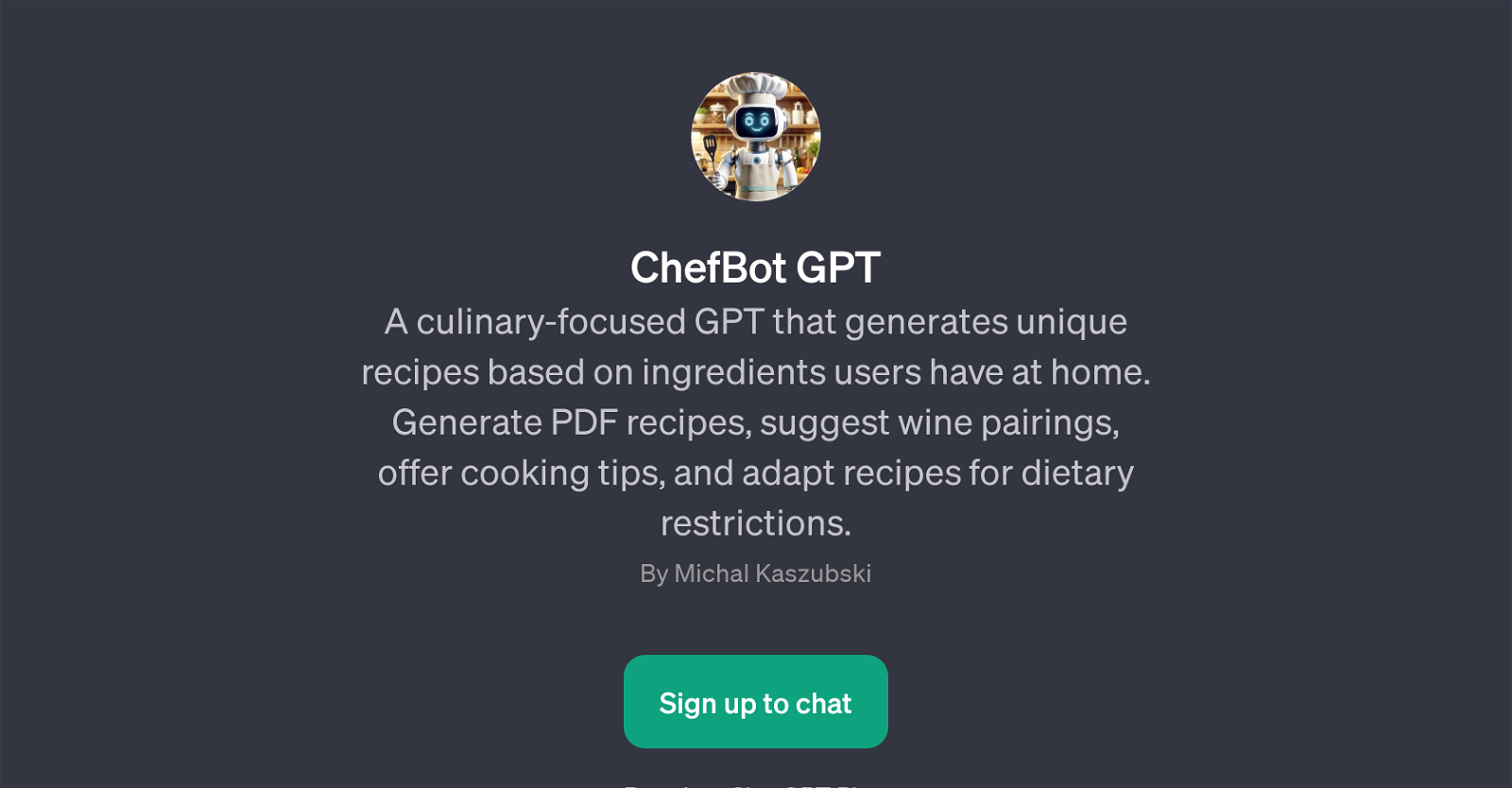 ChefBot GPT image