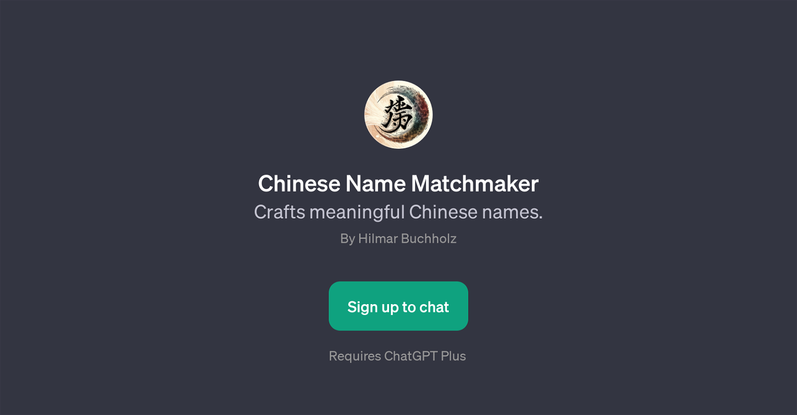 Chinese Name Matchmaker image