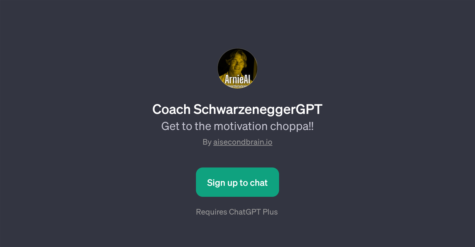 Coach SchwarzeneggerGPT image