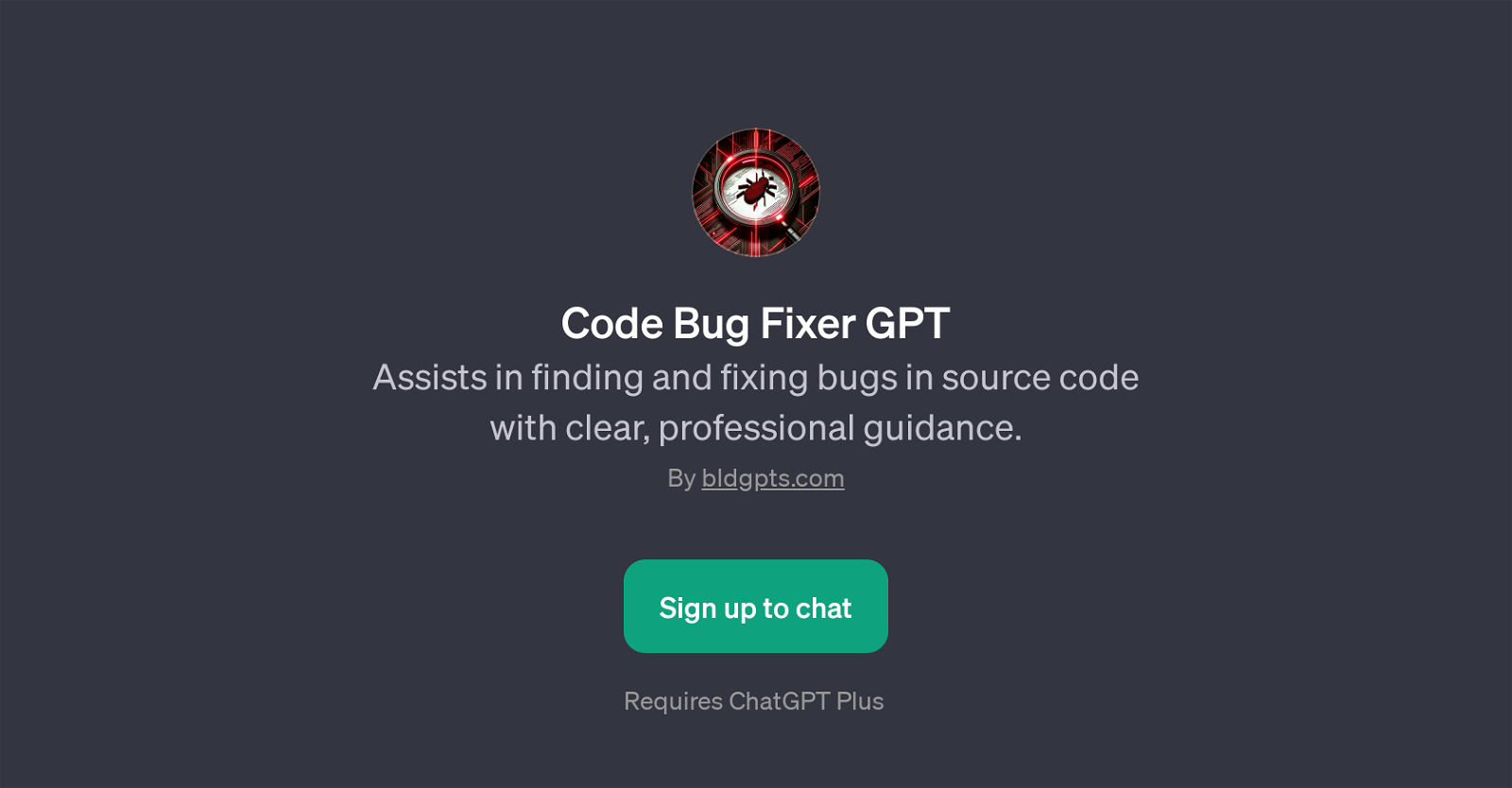 Code Bug Fixer GPT image