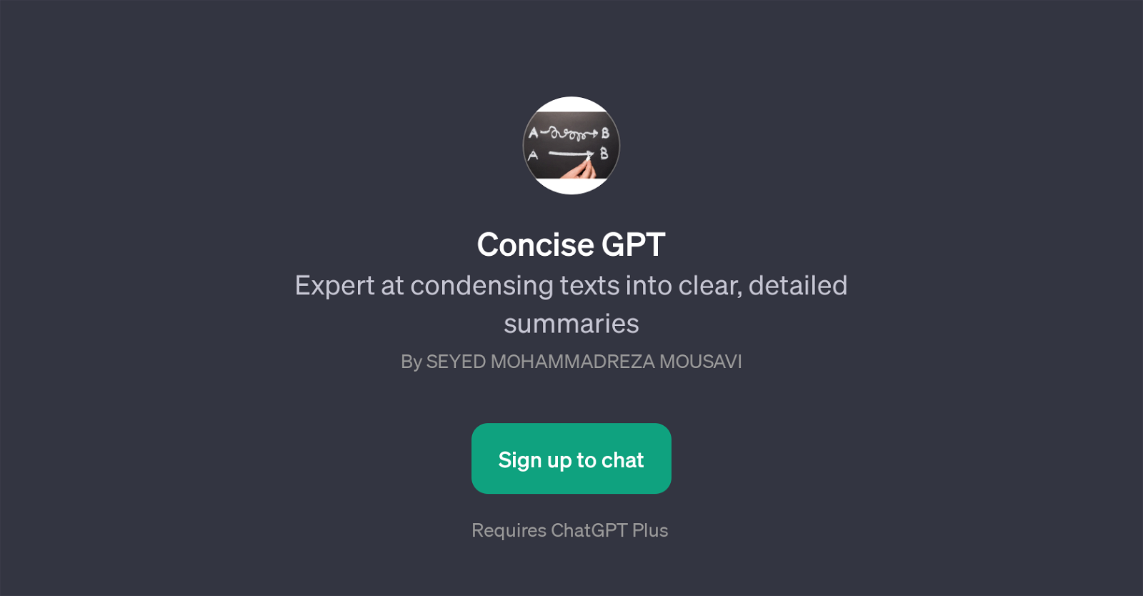 Concise GPT image