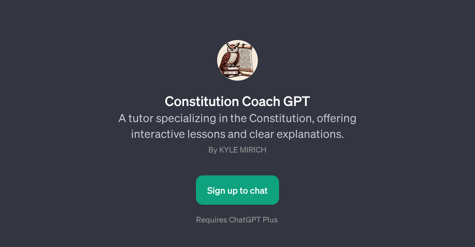 Constitution Coach GPT image