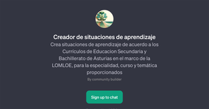 Creador de situaciones de aprendizaje