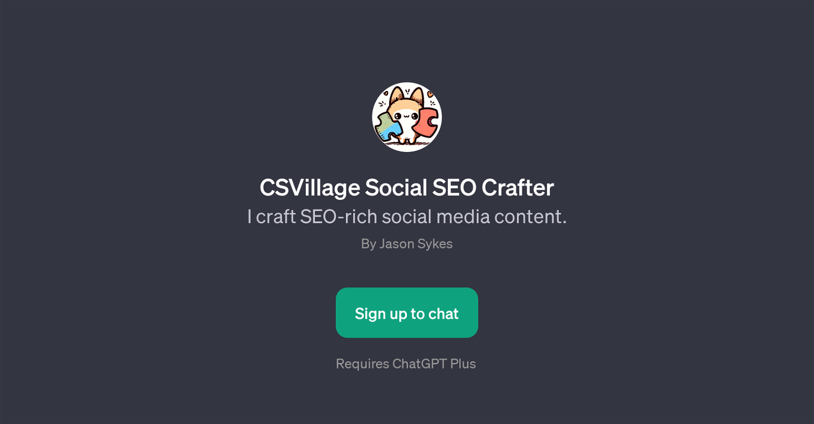 CSVillage Social SEO Crafter image