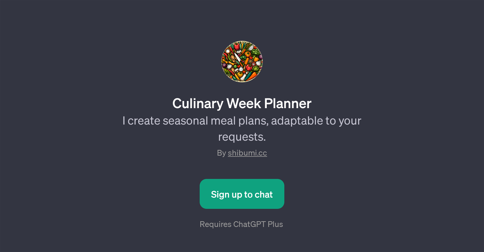 Culinary Week Planner image