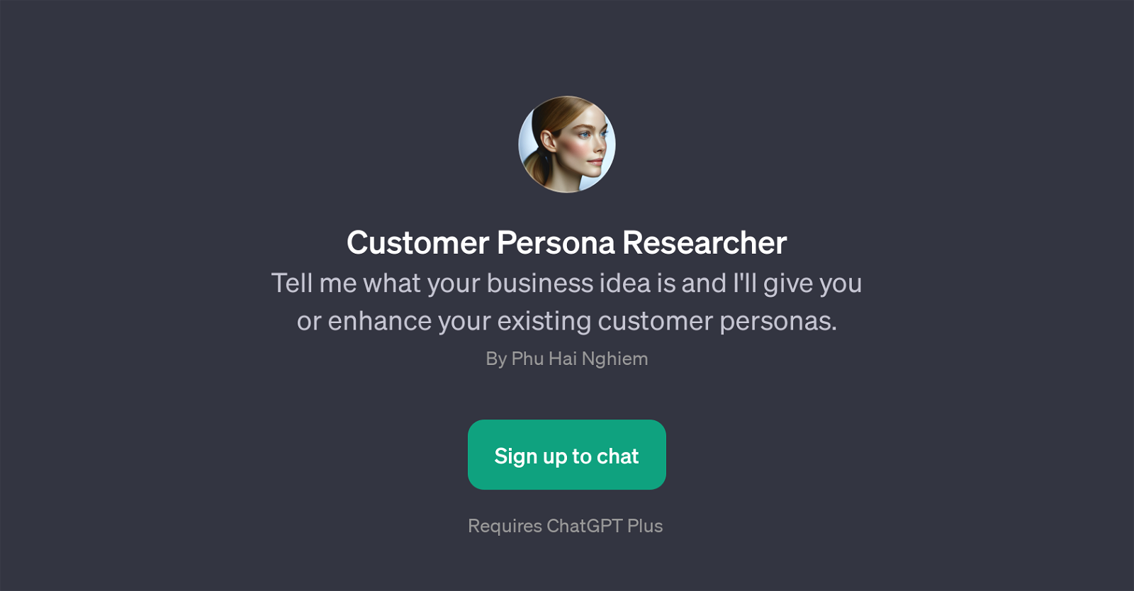 Customer Persona Researcher image