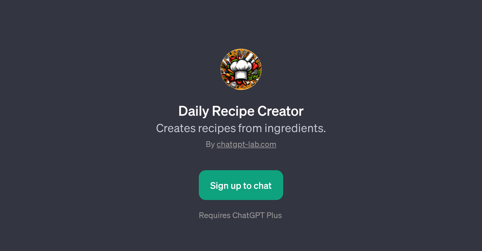 Daily Recipe Creator image