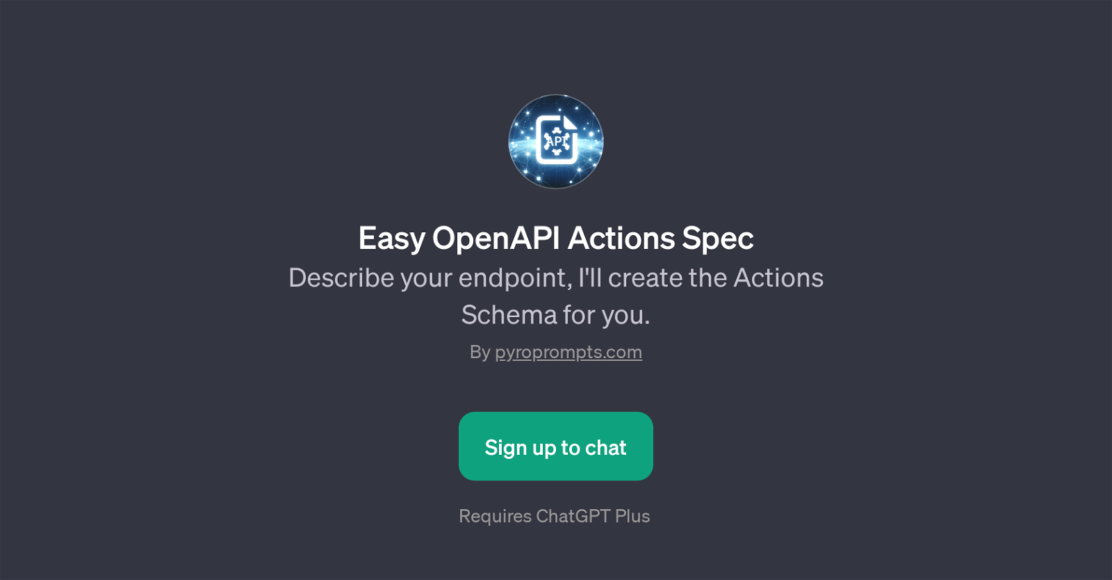 Easy OpenAPI Actions Spec image