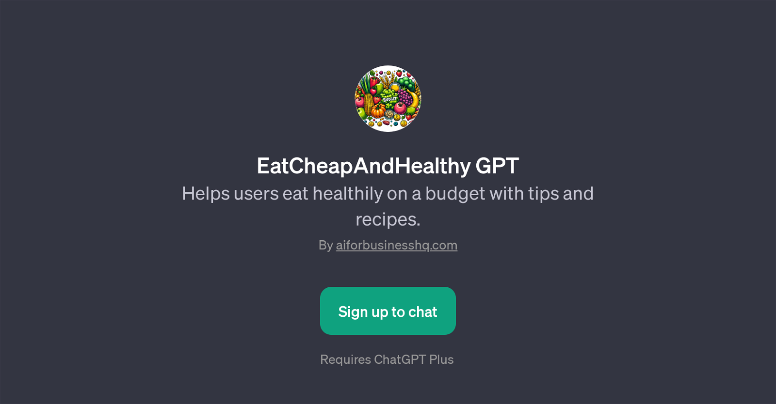 EatCheapAndHealthy GPT image