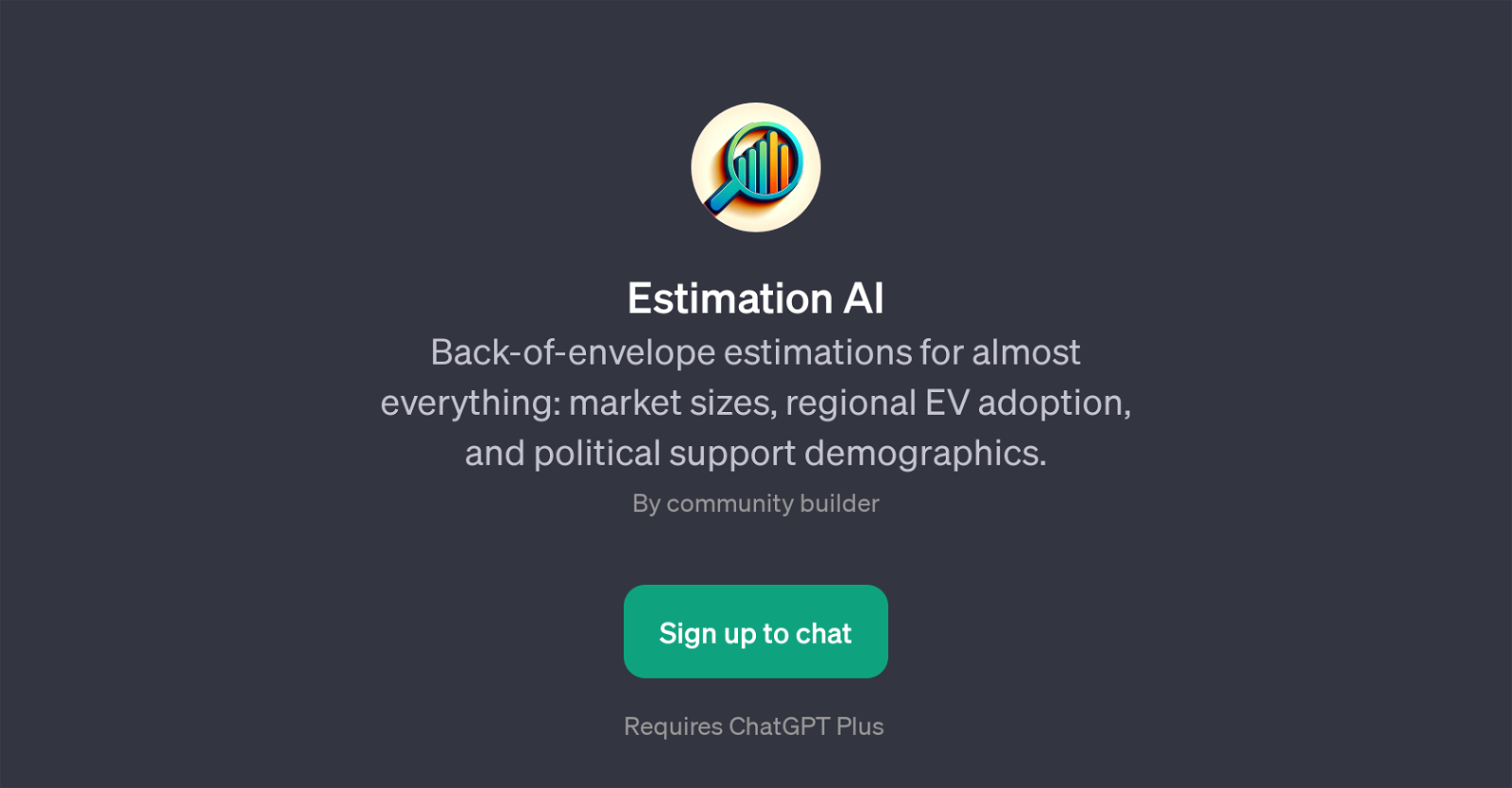 Estimation AI image