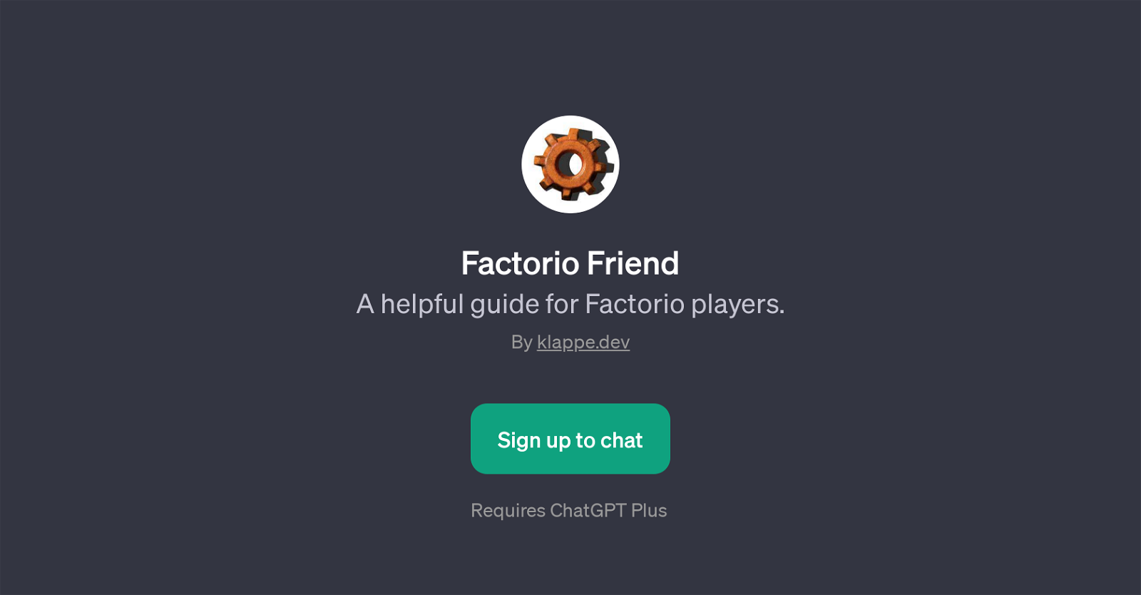 Factorio Friend image