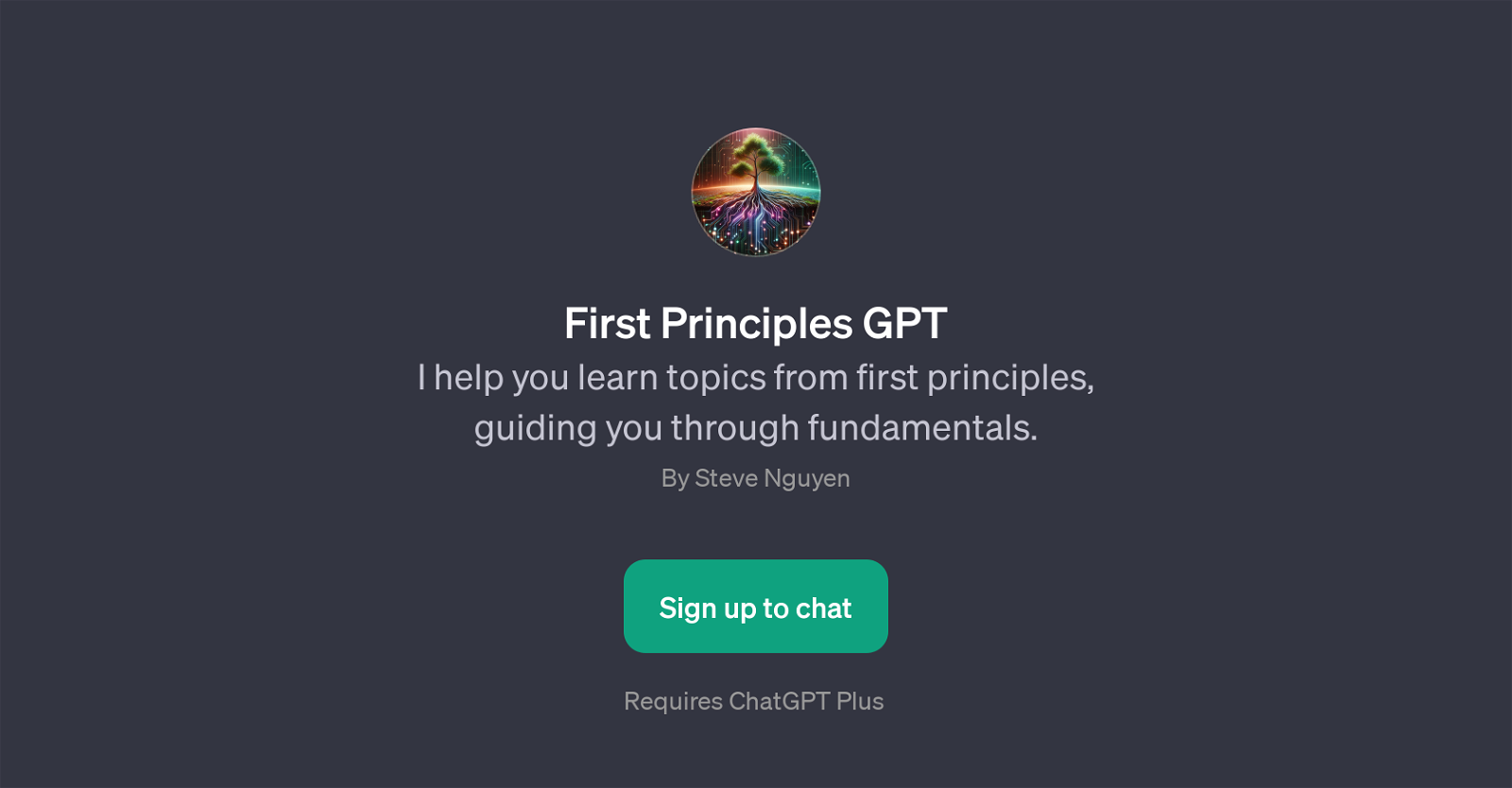 First Principles GPT image