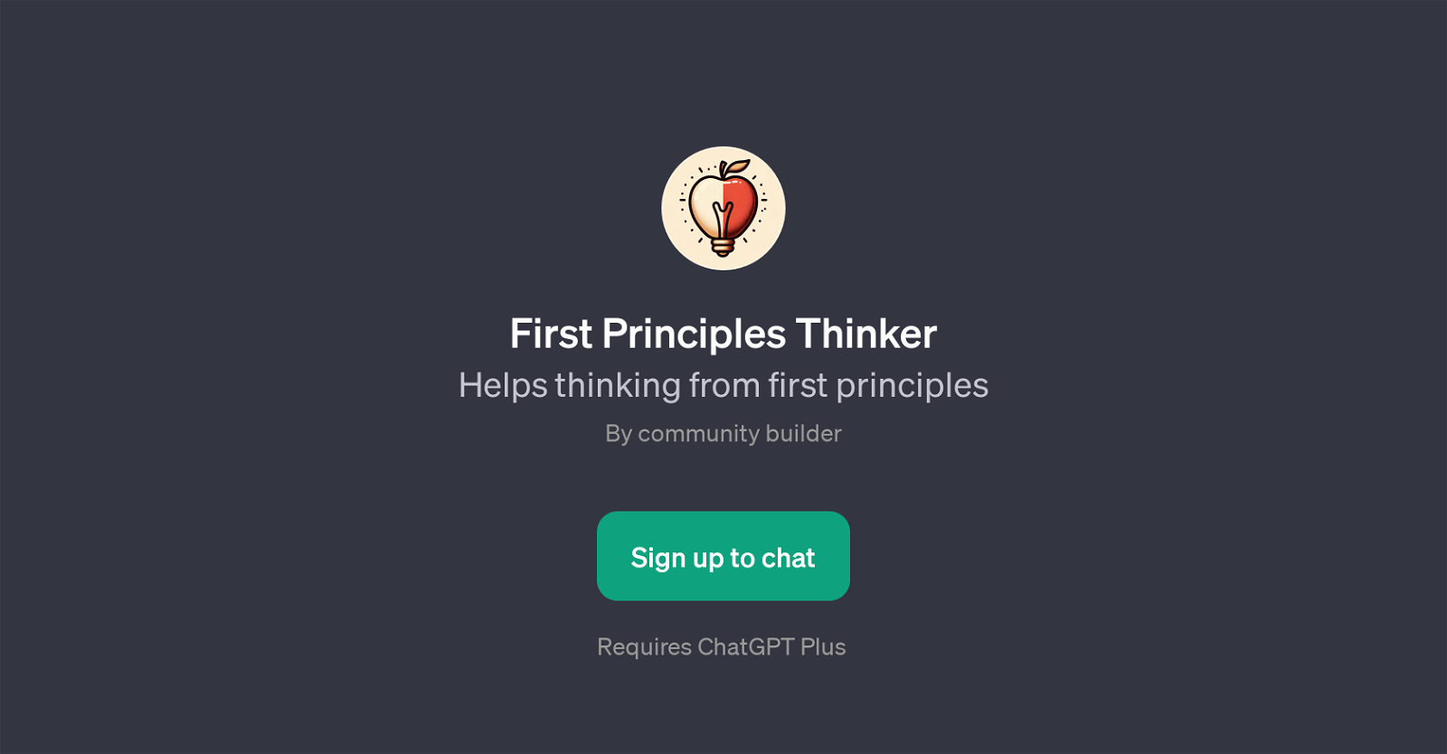 First Principles Thinker image