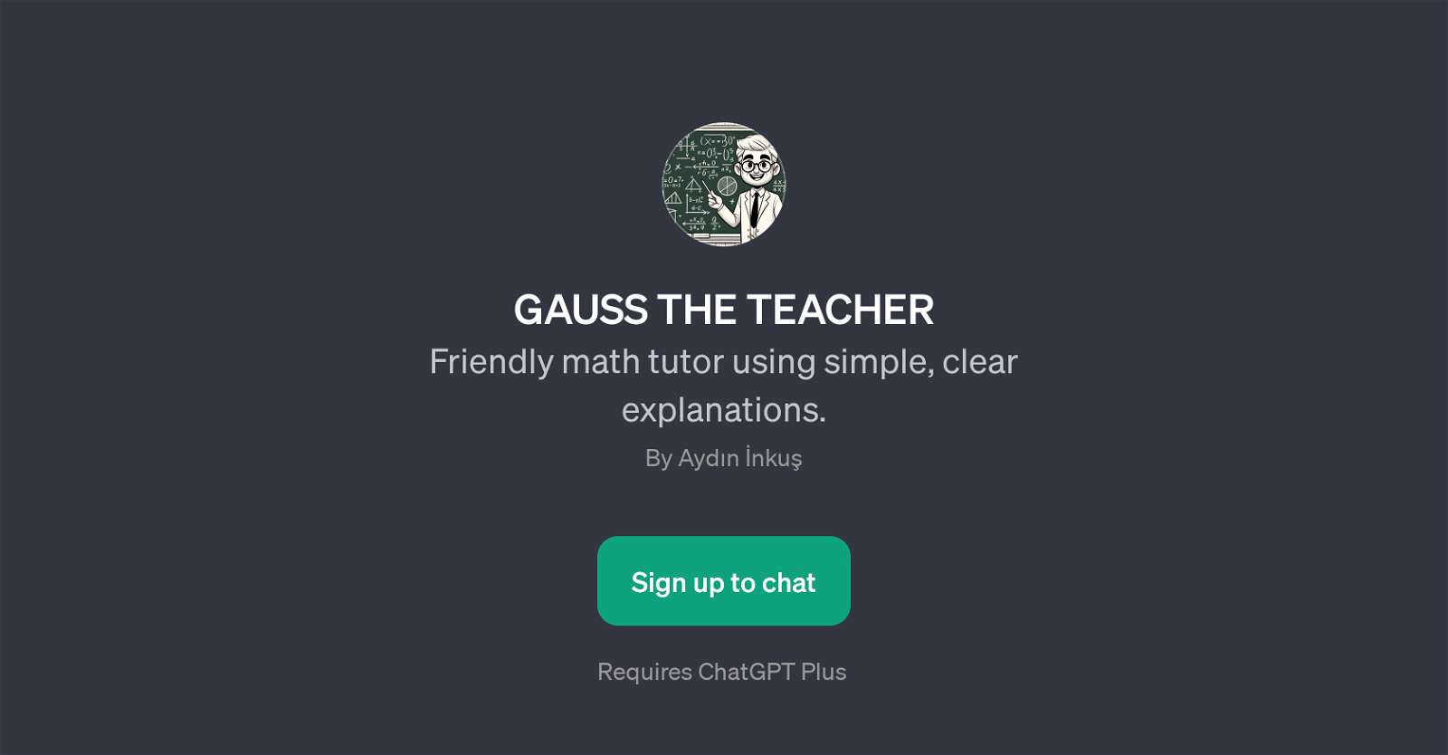 GAUSS THE TEACHER image