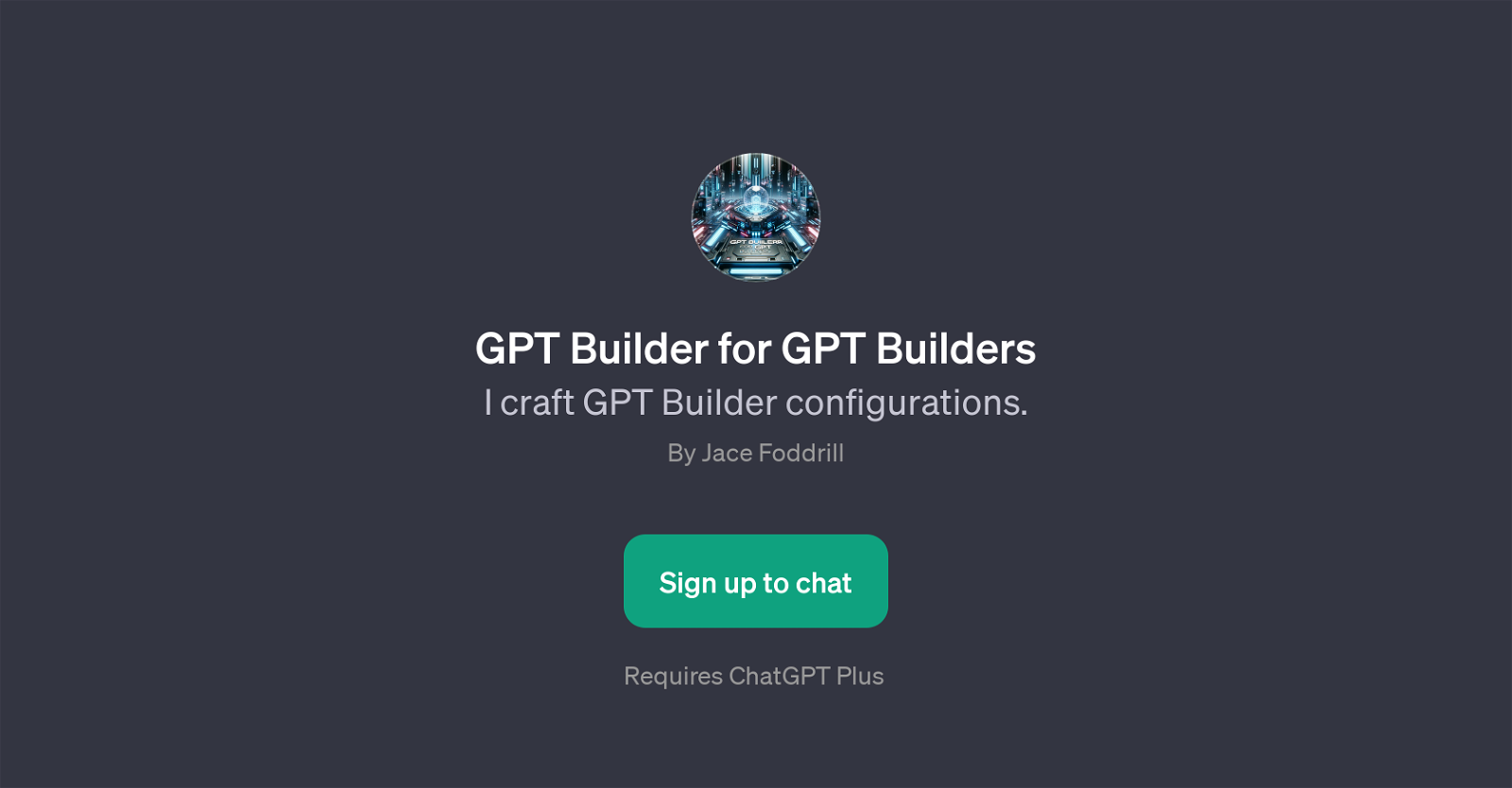 GPT Builder for GPT Builders image