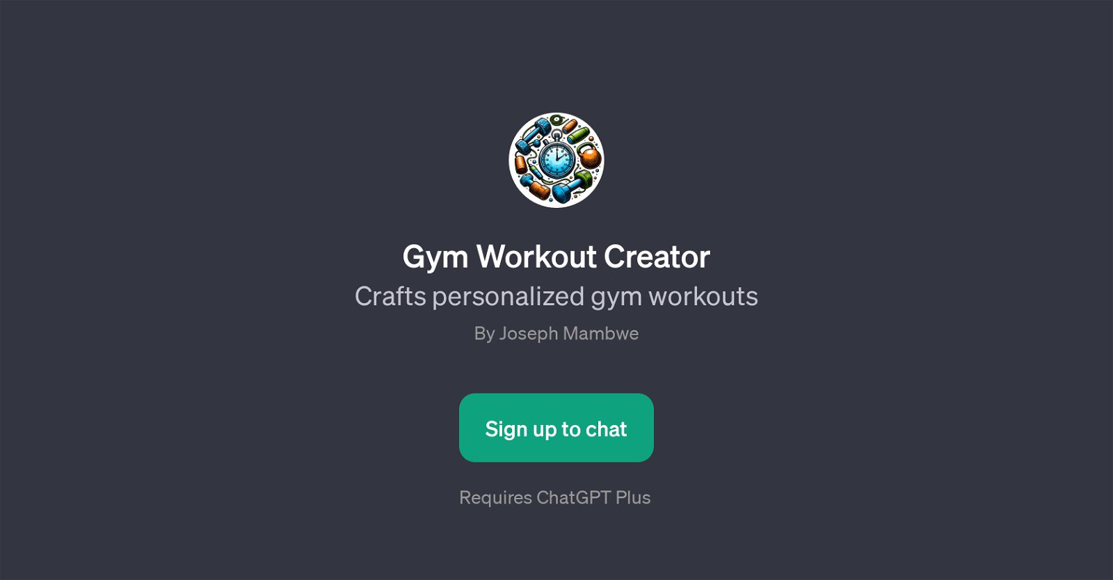 Gym Workout Creator image