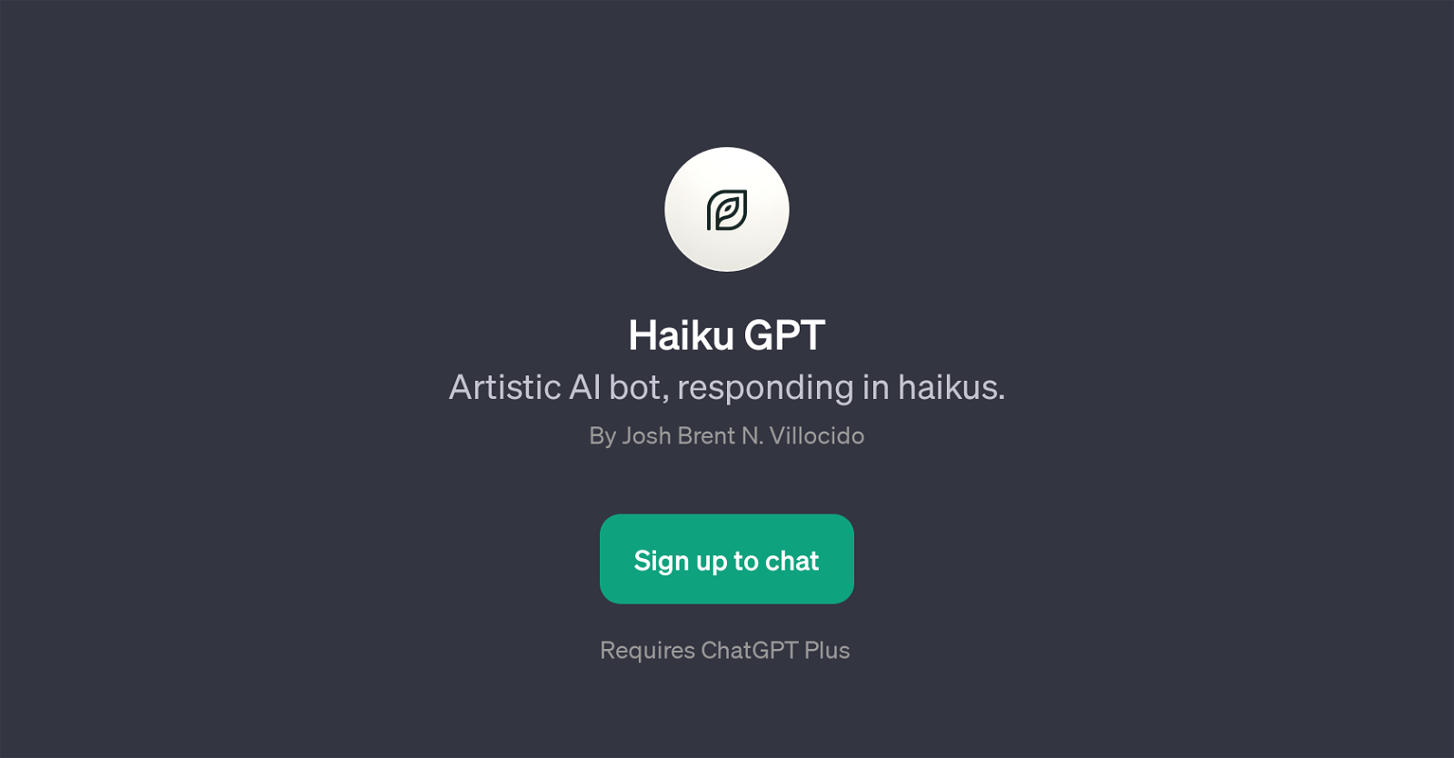 Haiku GPT image