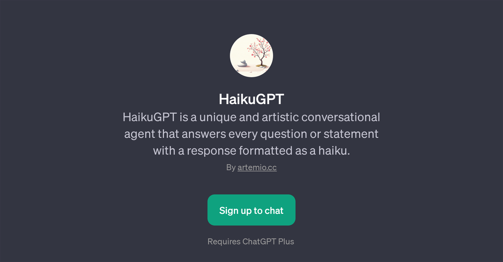 HaikuGPT image