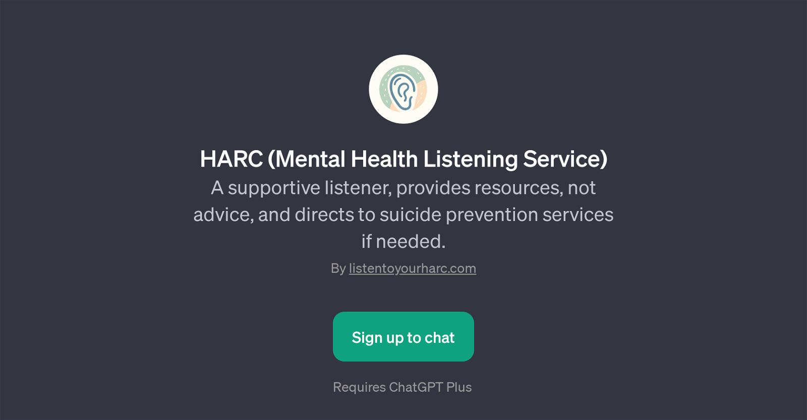 HARC (Mental Health Listening Service) image