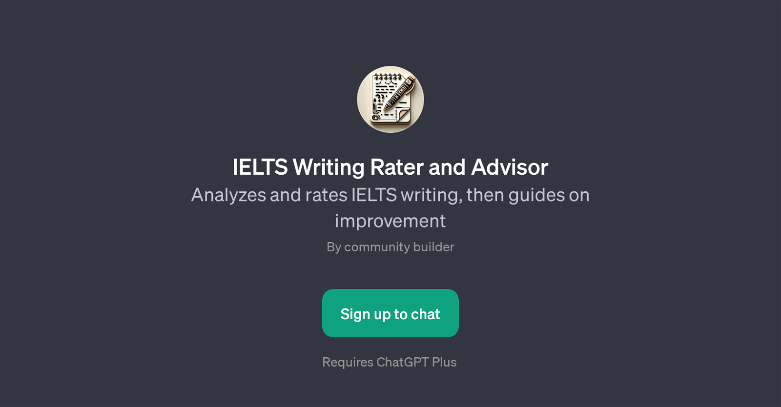 IELTS Writing Rater and Advisor image