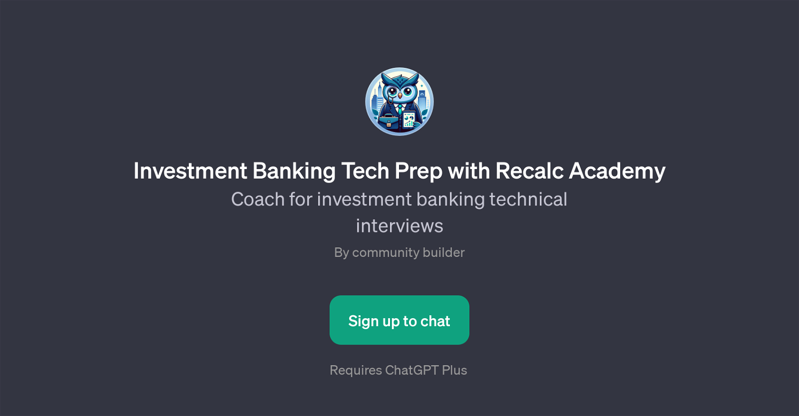 Investment Banking Tech Prep with Recalc Academy image