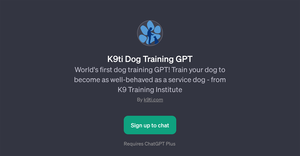 K9ti Dog Training GPT