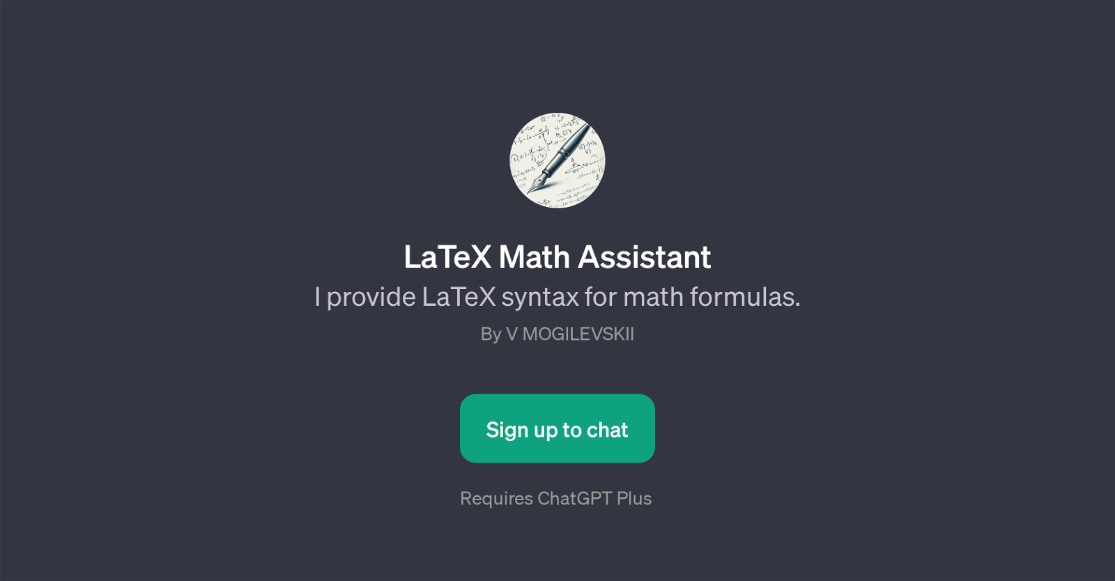 LaTeX Math Assistant image