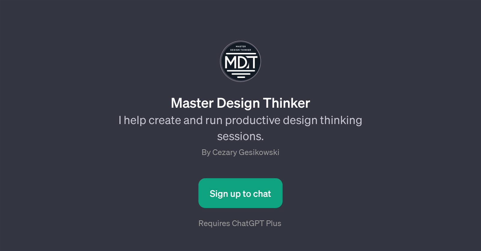 Master Design Thinker image