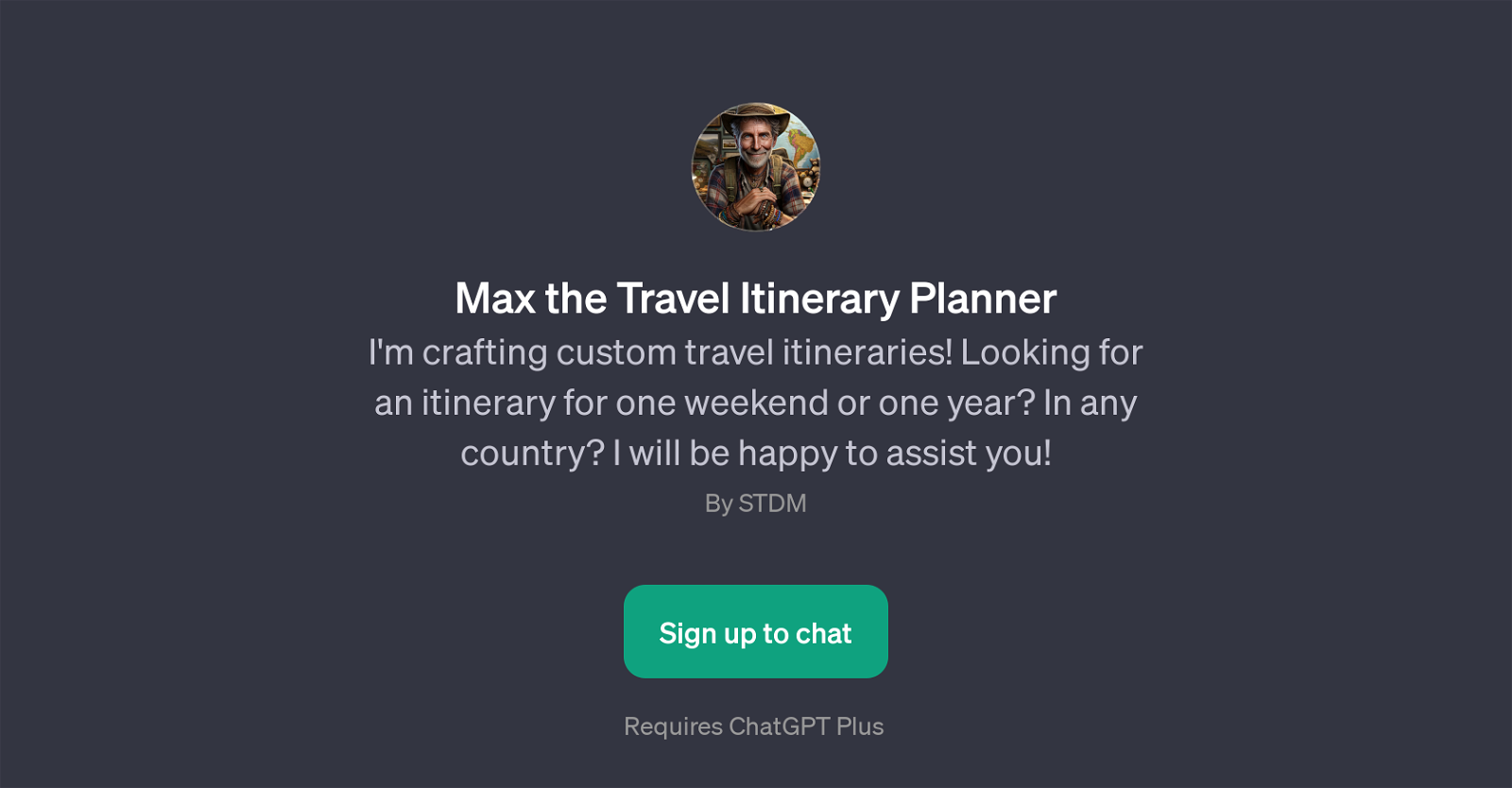 Max the Travel Itinerary Planner image