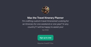 Max the Travel Itinerary Planner