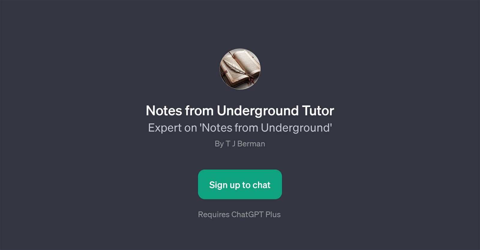 Notes from Underground Tutor image