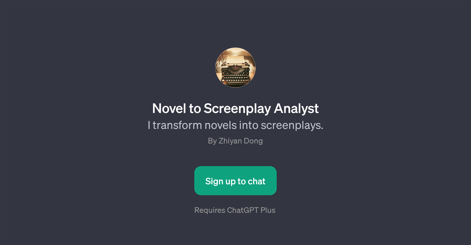 Novel to Screenplay Analyst image