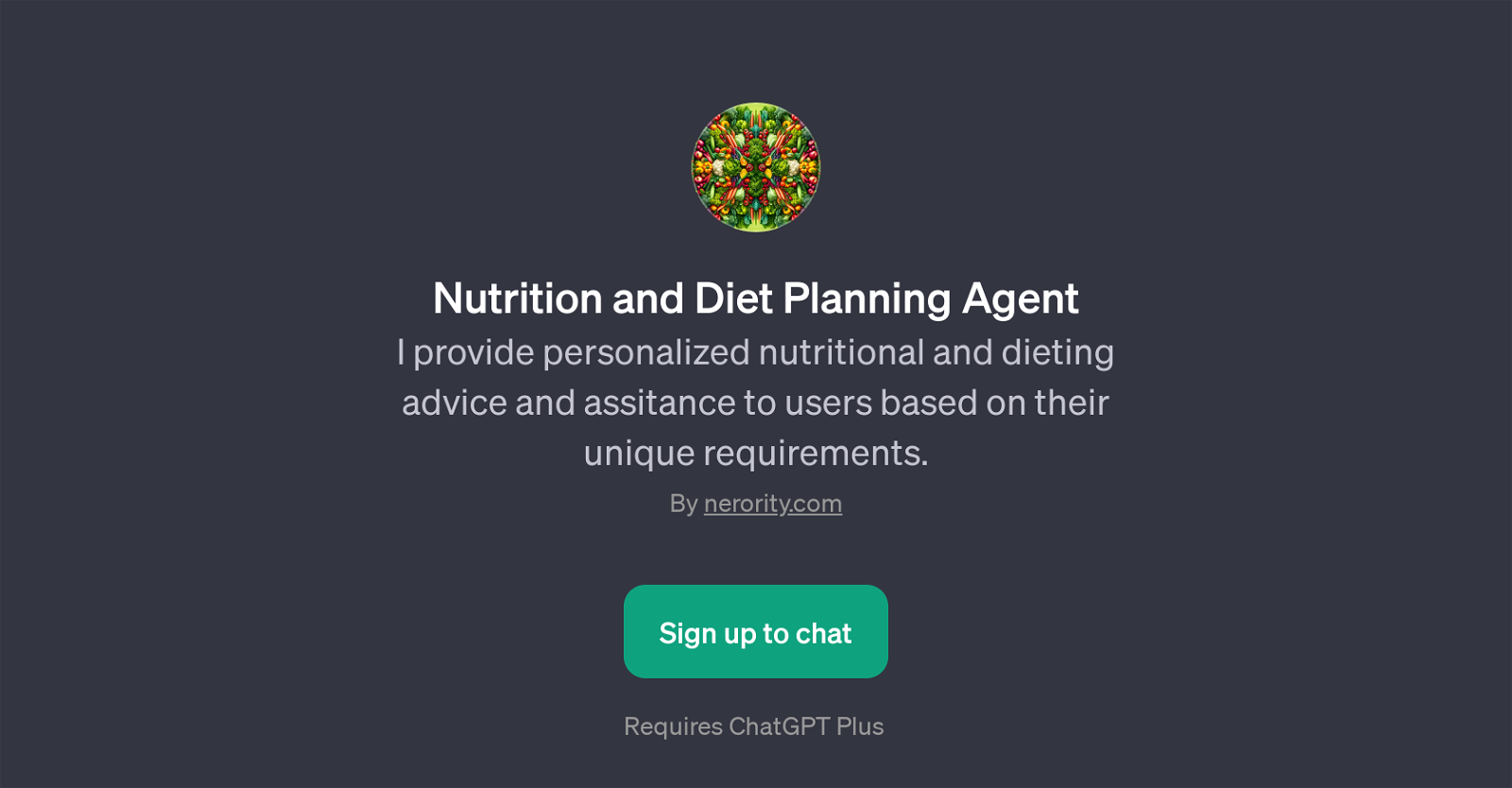 Nutrition and Diet Planning Agent image